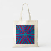 Star Red en Blue Geometric Tote Bag (Achterkant)