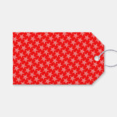 Star Red Gift-Labels Cadeaulabel (Voorkant (Horizontaal))