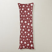 Star Repeating Pattern Body Pillow Lichaamskussen (Achterkant (Verticaal))