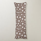 Star Repeating Pattern Body Pillow Lichaamskussen (Achterkant (Verticaal))