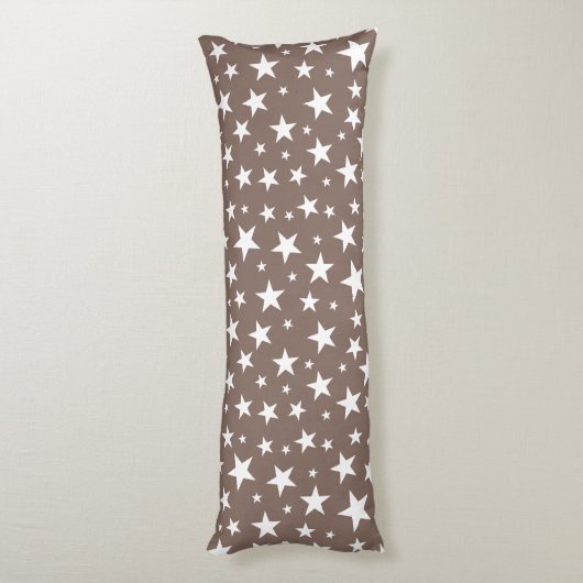 Star Repeating Pattern Body Pillow Lichaamskussen (Achterkant (Verticaal))