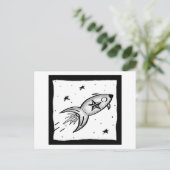 Star Rocketship - en Briefkaart (Staand voorkant)