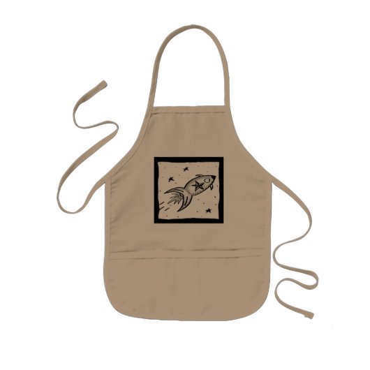 Star Rocketship - en Kinder Schort (Voorkant)