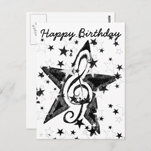 Star Rocks_ Briefkaart (Voorkant / Achterkant)