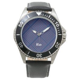 Star Rood Wit/Blauw eWatch Horloge