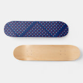 Star Rood Wit/Blauw Skateboard (Horizontaal)