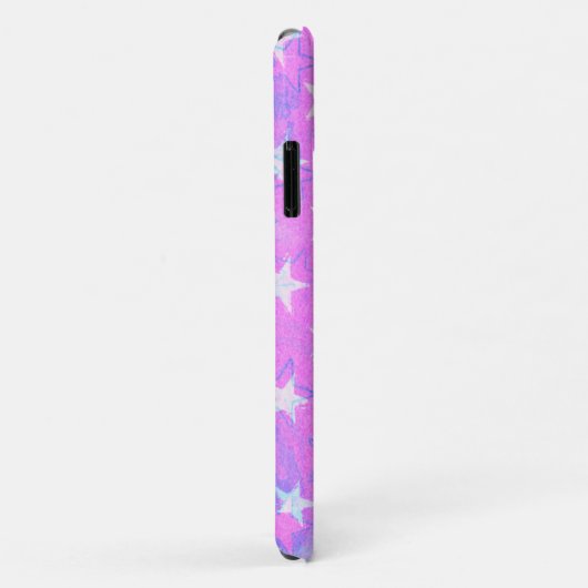 Star Roze Blauw Art Telefoon Case (Achterkant/rechts)