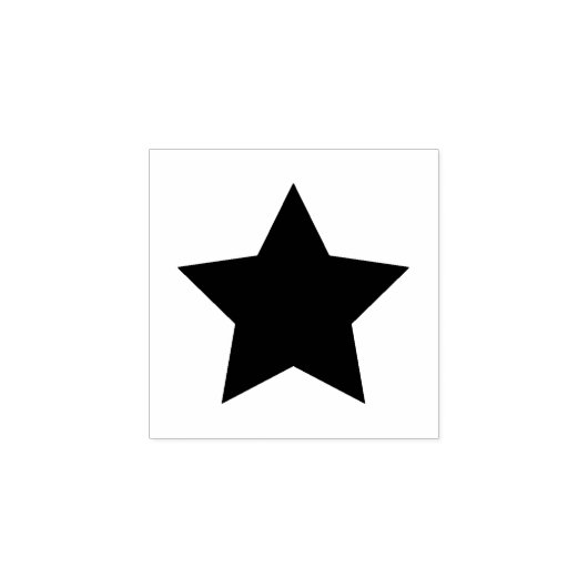 Star Rubber Stamp Rubberstempel (Afrduk)