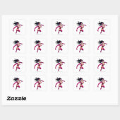 Star Sapphire 1 Vierkante Sticker (Vel)