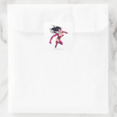 Star Sapphire 1 Vierkante Sticker (Tas)