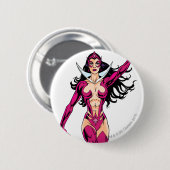 Star Sapphire 4 Ronde Button 5,7 Cm (Voorkant /achterkant)