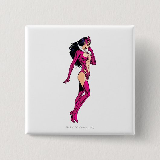 Star Sapphire 8 Vierkante Button 5,1 Cm (Voorkant)