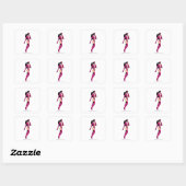 Star Sapphire 8 Vierkante Sticker (Vel)
