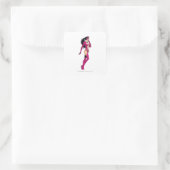 Star Sapphire 8 Vierkante Sticker (Tas)