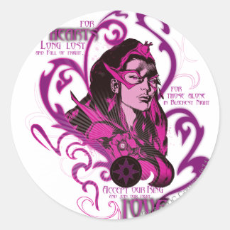 Star Sapphire Graphic 1 Ronde Sticker