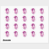 Star Sapphire Graphic 3 Ronde Sticker (Vel)