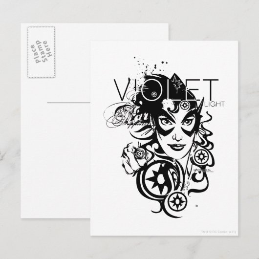 Star Sapphire Graphic 4 Briefkaart (Voorkant / Achterkant)