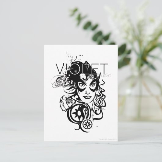 Star Sapphire Graphic 4 Briefkaart (Staand voorkant)