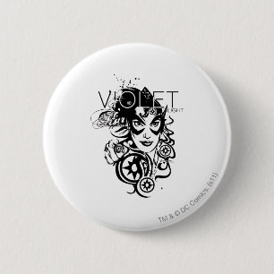 Star Sapphire Graphic 4 Ronde Button 5,7 Cm