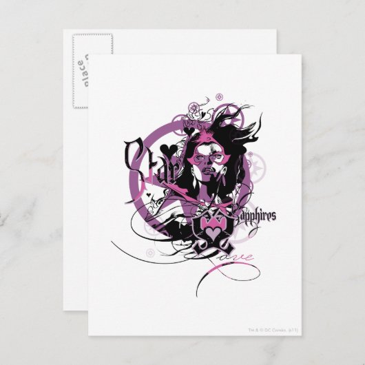 Star Sapphire Graphic 6 Briefkaart (Voorkant / Achterkant)