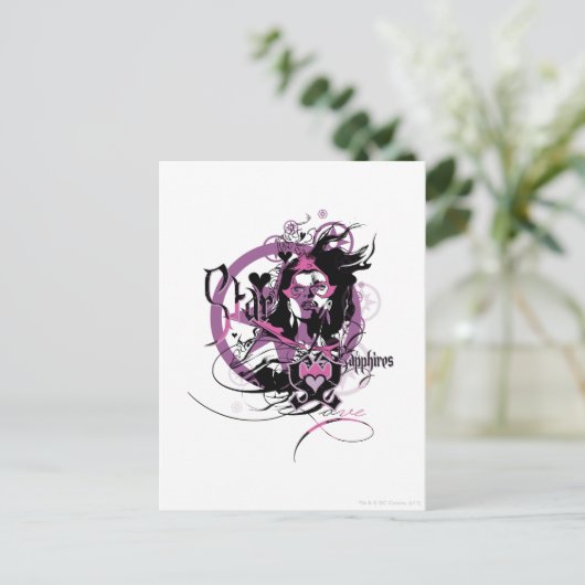 Star Sapphire Graphic 6 Briefkaart (Staand voorkant)