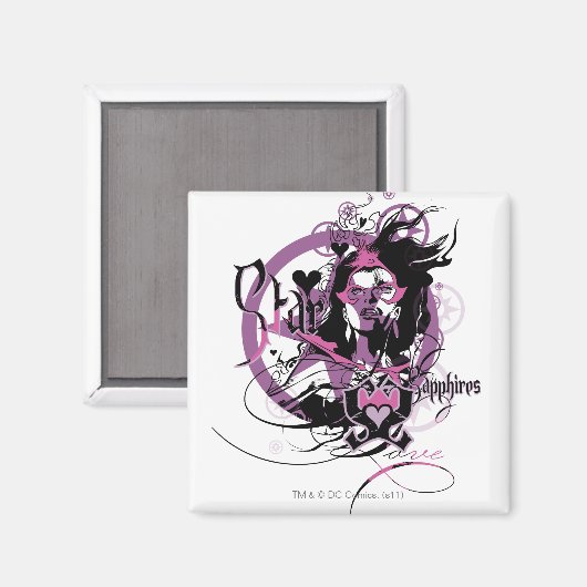 Star Sapphire Graphic 6 Magneet (Voorkant / Achterkant)