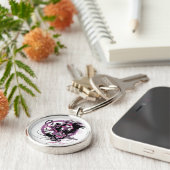 Star Sapphire Graphic 6 Sleutelhanger (Zijkant)