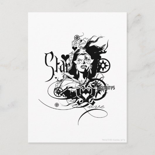 Star Sapphire Graphic 7 Briefkaart (Voorkant)