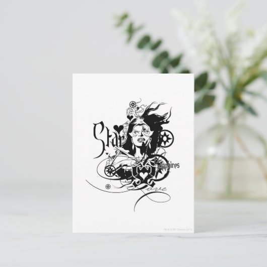 Star Sapphire Graphic 7 Briefkaart (Staand voorkant)