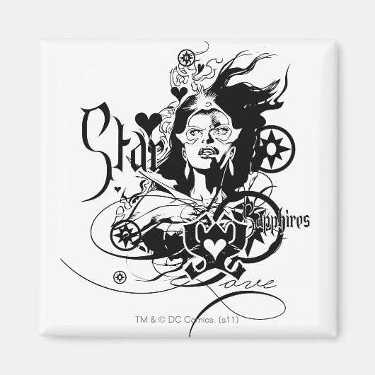 Star Sapphire Graphic 7 Magneet (Voorkant)