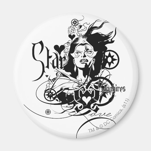 Star Sapphire Graphic 7 Magneet (Voorkant)