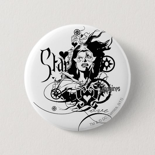 Star Sapphire Graphic 7 Ronde Button 5,7 Cm (Voorkant)