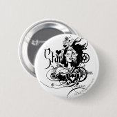 Star Sapphire Graphic 7 Ronde Button 5,7 Cm (Voorkant /achterkant)