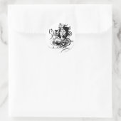 Star Sapphire Graphic 7 Ronde Sticker (Tas)