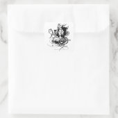 Star Sapphire Graphic 7 Vierkante Sticker (Tas)