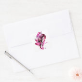 Star Sapphire Graphic 8 Vierkante Sticker (Envelop)