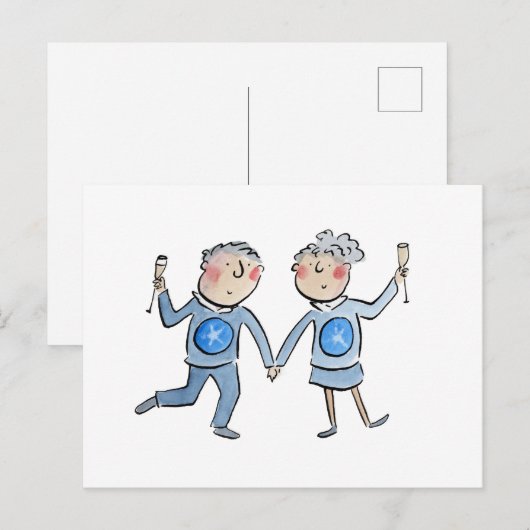 Star Sapphire Jubileum Briefkaart (Voorkant / Achterkant)