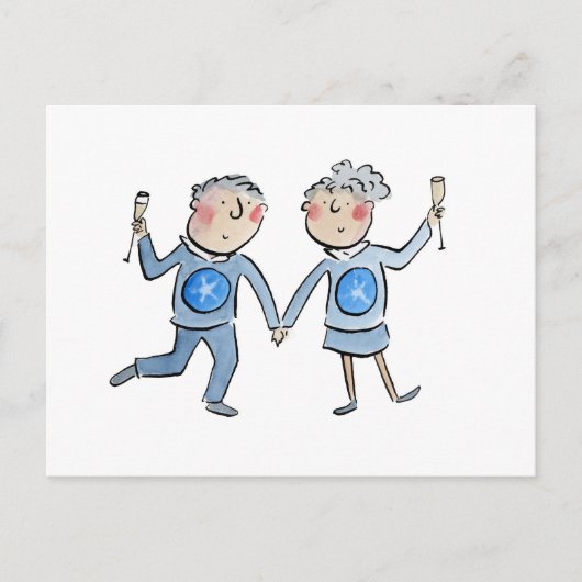 Star Sapphire Jubileum Briefkaart (Voorkant)