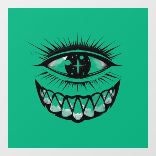 Star Scarred Cyclops Raamsticker (Vel)