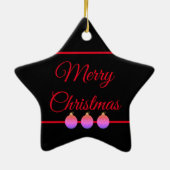 Star Shaped 2020 Persoonlijke kerstmis Keramisch Ornament (Achterkant)
