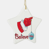 Star Shaped Believe Keramisch Ornament (Rechts)