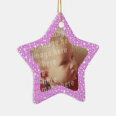 Star Shaped Photo Lijst Keramisch Ornament (Rechts)