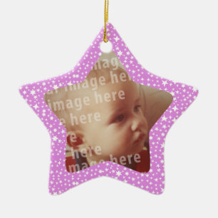 Star Shaped Photo Lijst Keramisch Ornament