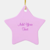 Star Shaped Photo Lijst Keramisch Ornament (Achterkant)