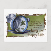 Star Shaped Tea Leaves Predict Good Fortune Briefkaart (Voorkant)