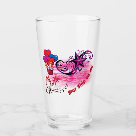 Star Ship Drinkware Glas (Voorkant)