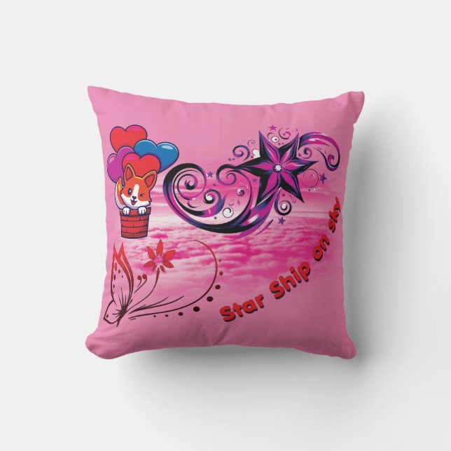Star Ship Pillow Kussen (Voorkant)
