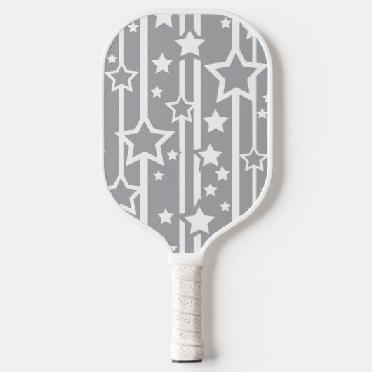 Star Shower Zilver Grijs Pickleball Paddle (Voorkant)