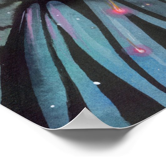 Star Showers Fairy Fantasy Art van Molly Harrison Poster (Hoek)