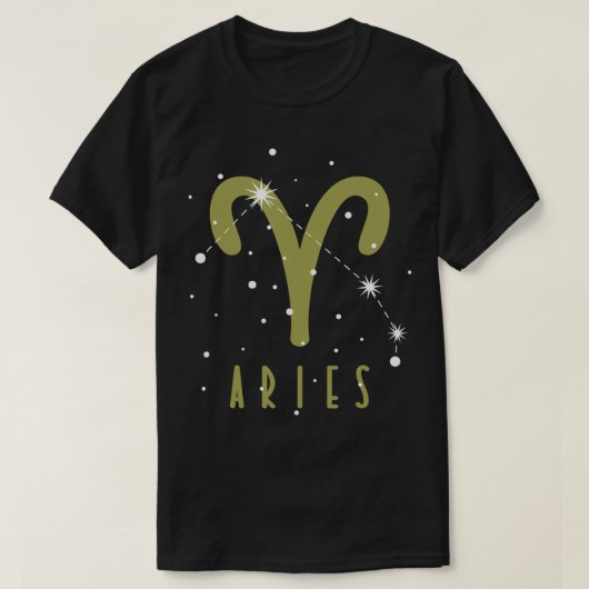 Star Sign Aries T-shirt (Design voorkant)